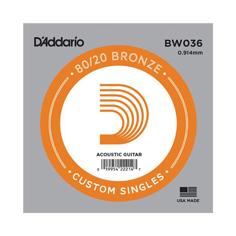 D'Addario BW036 80/20 Bronze Guitar Strings